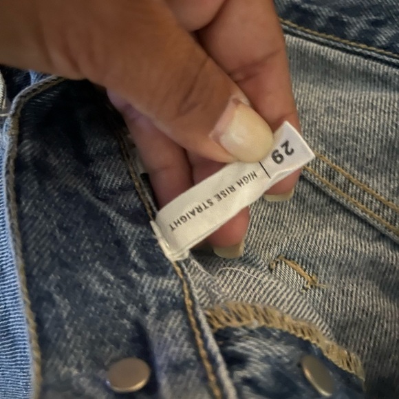 Pacsun high rise straight jeans - Picture 2 of 4